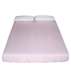 Lavender Blush Pink Color Fitted Sheet (king Size) by SpinnyChairDesigns