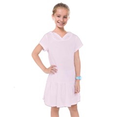 Lavender Blush Pink Color Kids  Drop Waist Dress by SpinnyChairDesigns