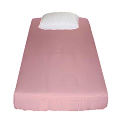 Baby Pink Color Fitted Sheet (single Size) by SpinnyChairDesigns