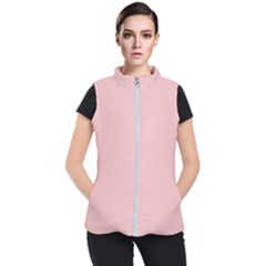 Baby Pink Color Women s Puffer Vest by SpinnyChairDesigns