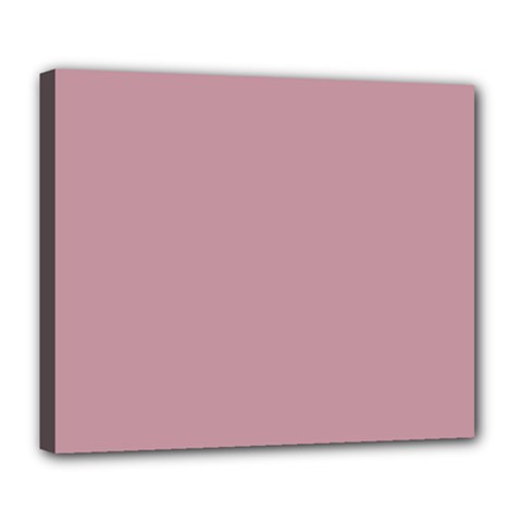 True Mauve Color Deluxe Canvas 24  X 20  (stretched) by SpinnyChairDesigns