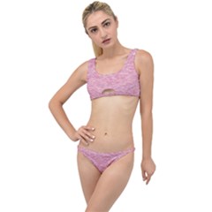 Blush Pink Textured The Little Details Bikini Set by SpinnyChairDesigns