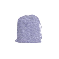 Light Purple Color Textured Drawstring Pouch (small) by SpinnyChairDesigns