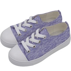 Light Purple Color Textured Kids  Low Top Canvas Sneakers by SpinnyChairDesigns