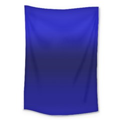 Cobalt Blue Gradient Ombre Color Large Tapestry by SpinnyChairDesigns