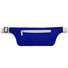 Cobalt Blue Color Stripes Active Waist Bag by SpinnyChairDesigns