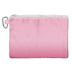 Blush Pink Color Gradient Ombre Canvas Cosmetic Bag (xl) by SpinnyChairDesigns