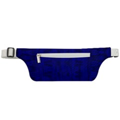 Cobalt Blue Color Batik Active Waist Bag by SpinnyChairDesigns