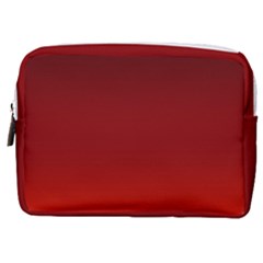 Scarlet Red Ombre Gradient Make Up Pouch (medium) by SpinnyChairDesigns
