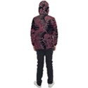 Red Black Abstract Art Men s Front Pocket Pullover Windbreaker View2