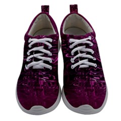 Magenta Black Swirl Athletic Shoes by SpinnyChairDesigns