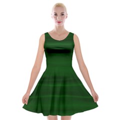 Emerald Green Ombre Velvet Skater Dress by SpinnyChairDesigns