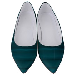 Teal Blue Ombre Women s Low Heels by SpinnyChairDesigns