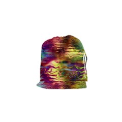 Electric Tie Dye Colors Drawstring Pouch (xs) by SpinnyChairDesigns