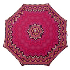 Boho Aztec Stripes Rose Pink Straight Umbrellas by SpinnyChairDesigns