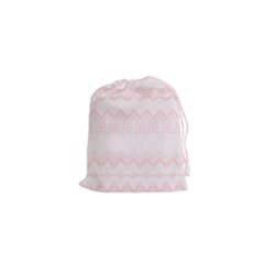 Boho Pastel Pink Pattern Drawstring Pouch (xs) by SpinnyChairDesigns