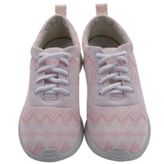Boho Pastel Pink Pattern Mens Athletic Shoes by SpinnyChairDesigns