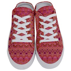 Boho Pink Pattern Half Slippers by SpinnyChairDesigns