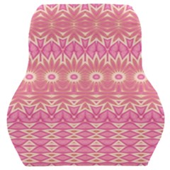 Boho Pink Floral Pattern Car Seat Back Cushion  by SpinnyChairDesigns