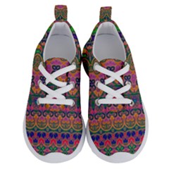 Boho Colorful Pattern Running Shoes by SpinnyChairDesigns