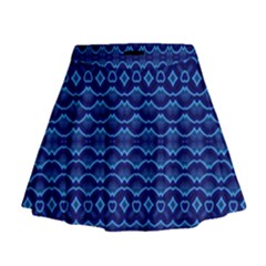 Cobalt Blue  Mini Flare Skirt by SpinnyChairDesigns