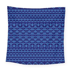 Cobalt Blue  Square Tapestry (large) by SpinnyChairDesigns