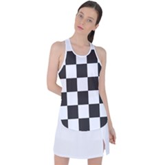 Chequered Flag Racer Back Mesh Tank Top by abbeyz71