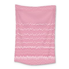 Boho Pink Stripes Small Tapestry by SpinnyChairDesigns