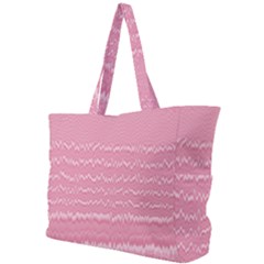 Boho Pink Stripes Simple Shoulder Bag by SpinnyChairDesigns