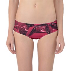 Candy Apple Crimson Red Classic Bikini Bottoms by SpinnyChairDesigns