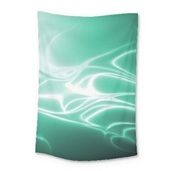 Biscay Green Glow Small Tapestry by SpinnyChairDesigns