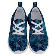 Boho Cerulean Blue Mosaic Running Shoes by SpinnyChairDesigns