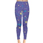 Starry Night Purple Leggings 