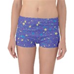 Starry Night Purple Reversible Boyleg Bikini Bottoms