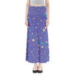 Starry Night Purple Full Length Maxi Skirt