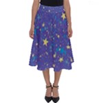 Starry Night Purple Perfect Length Midi Skirt