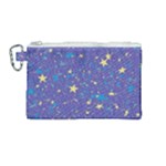 Starry Night Purple Canvas Cosmetic Bag (Medium)
