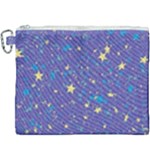 Starry Night Purple Canvas Cosmetic Bag (XXXL)