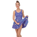 Starry Night Purple Inside Out Casual Dress