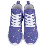 Starry Night Purple Women s Lightweight High Top Sneakers