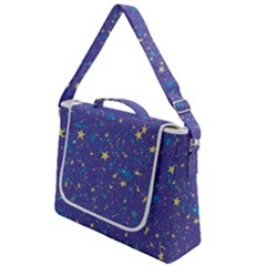 Starry Night Purple Box Up Messenger Bag by SpinnyChairDesigns