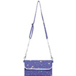 Starry Night Purple Mini Crossbody Handbag