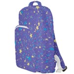 Starry Night Purple Double Compartment Backpack
