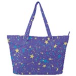 Starry Night Purple Full Print Shoulder Bag