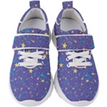 Starry Night Purple Kids  Velcro Strap Shoes