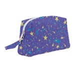 Starry Night Purple Wristlet Pouch Bag (Medium)