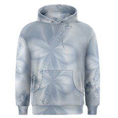 Faded Blue Floral Print Men s Core Hoodie by SpinnyChairDesigns