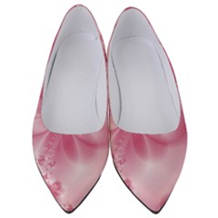 Blush Pink Floral Print Women s Low Heels by SpinnyChairDesigns