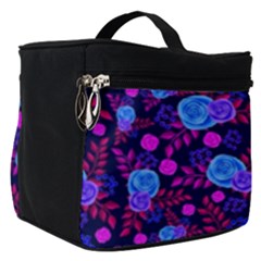 Backgroung Rose Purple Wallpaper Make Up Travel Bag (small) by HermanTelo