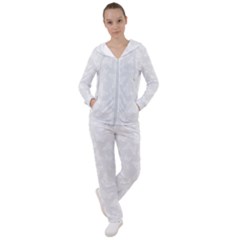 Wedding White Butterfly Print Women s Tracksuit by SpinnyChairDesigns